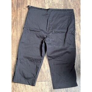 Designed For T 98% Cotton Capris Back With Side Zipper UK 18 (34 Waist 45 Hips)